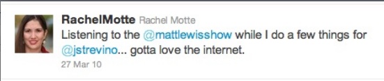 rachel working for josh