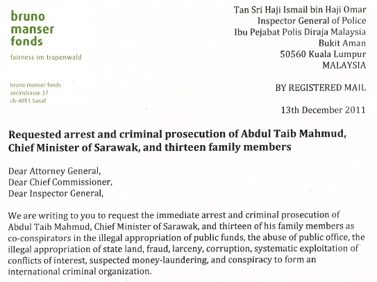 arrest Taib