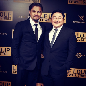 Jho Low and Leonardo Dicaprio at the premier of The Wolf of Wall Street
