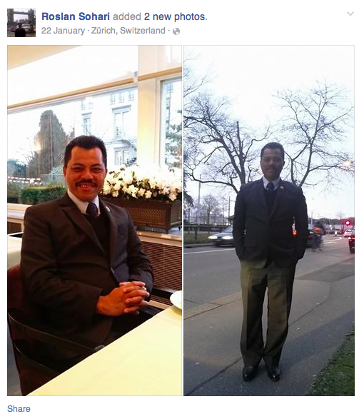 22nd January - Roslan Sohari in Zurich, Switzerland