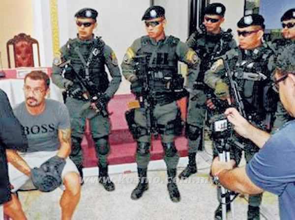 Paraded in Bangkok before Malaysian press. Justo says it was all a plot to discredit him and Sarawak Report