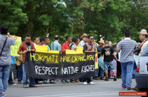 Each banner proclaims a new awareness amongst Sarawak's rural folk. They have started to understand their rights.