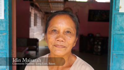 “I don’t want to move anywhere. Please don’t make the dam.” Community member Long Liam – Idin Maisarah