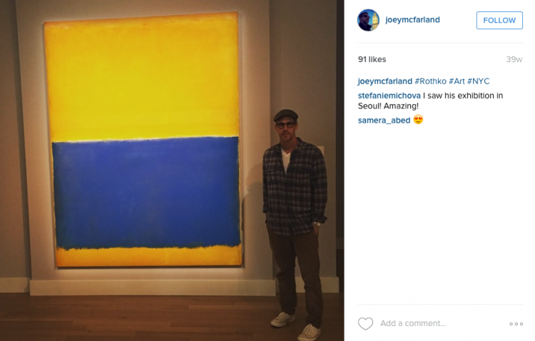 Joey McFarland begambar semak koleksi Jho Low, Rothko, b sehari nya!