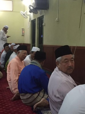 Never away from the PM's side - Najib's key business crony and political fixer, ex-PBB Treasurer Bustari (right)