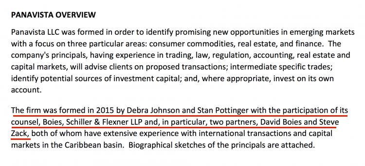 Panavista's promotional document cites Riza's legal firm