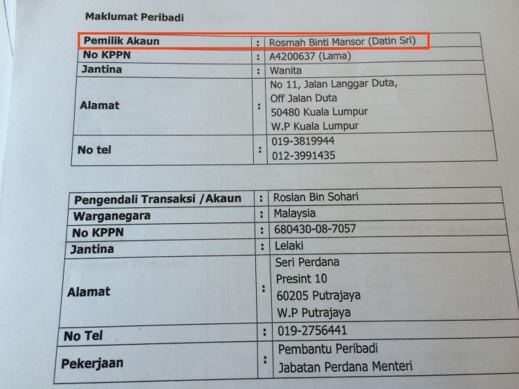 Roslan denied all at first