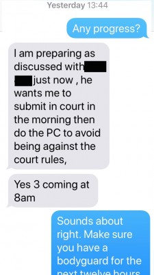Last night Deepak insisted (again) he was ready to tell all in court