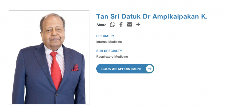 Dr Ampikaipaker is known to be a very close friend of Muhyiddin, who attends Deepavali and New Year’s Eve at his house