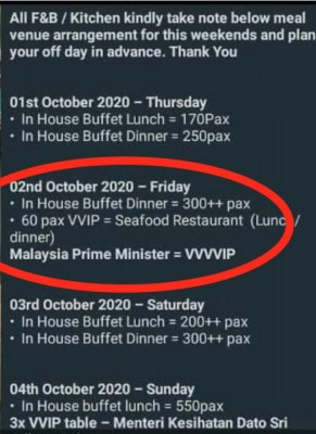 Groundhog Day? - PM of Malaysia was ready to indulge in a golf weekend and social event ... whilst preparing to announce that Covid Lockdown is needed once again?